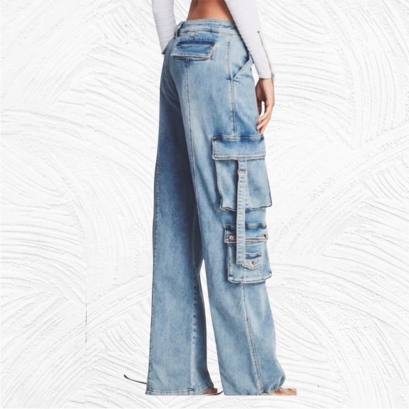 RETROFETE Alejandra Cargo Jeans Denim - Picture 2 of 11